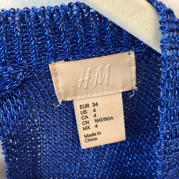 H&M Metallic Top with Open Back - Picture 4 of 5
